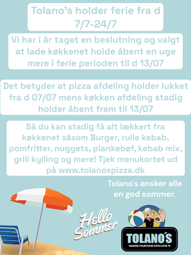 Tolano's Pizza & Grill - Gastronomi og hotelvirksomhed