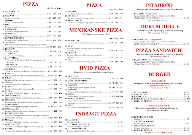 Opinii despre ( 2840 HOLTE ) Kongens Pizzaria og Burger House în Holte - Gastronomi og hotelvirksomhed