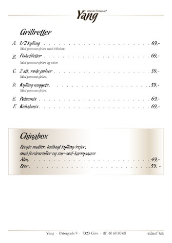 Restaurant Yang - Give