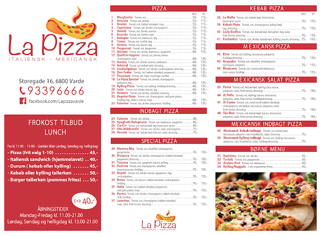 La Pizza Italiensk & Mexicansk - Gastronomi og hotelvirksomhed