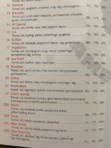 Buffalo American Pizza Give - Gastronomi og hotelvirksomhed