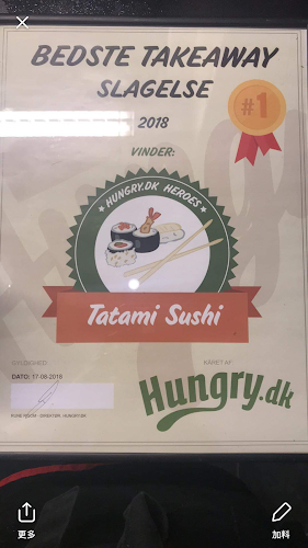 Opinii despre Tatami Sushi în Næstved - Gastronomi og hotelvirksomhed
