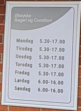 Opinii despre Ølstykke Bageren în Ølstykke - Gastronomi og hotelvirksomhed