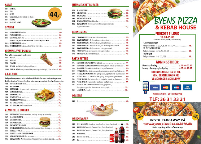 Opinii despre Byens Pizza & Kebab House în Rødovre - Gastronomi og hotelvirksomhed