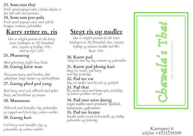 Opinii despre Chawala's Thai Take away & restaurant în København - Gastronomi og hotelvirksomhed