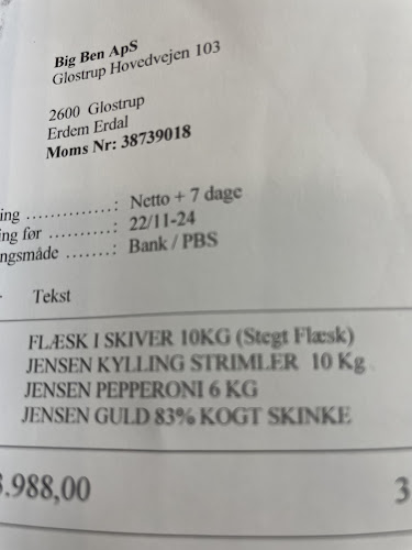 Big Ben Pizza, Café & Restaurant Glostrup - Glostrup