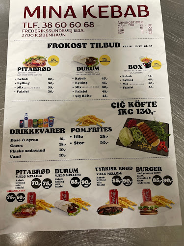Opinii despre Mina Kebab în København - Gastronomi og hotelvirksomhed