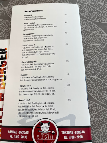 Narrun's sushi - wok og grill - Gastronomi og hotelvirksomhed