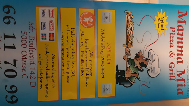 Opinii despre Mamma Mia Pizza în Odense - Gastronomi og hotelvirksomhed