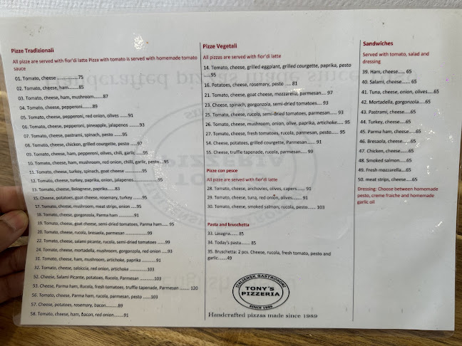 Comentarii opinii despre Tony's Pizza