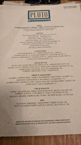 Pluto - Gastronomi og hotelvirksomhed