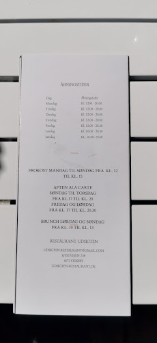 Restaurant Udsigten - Strøby