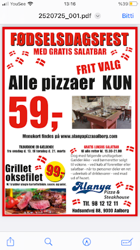 Alanya Pizza Steak House - Aalborg