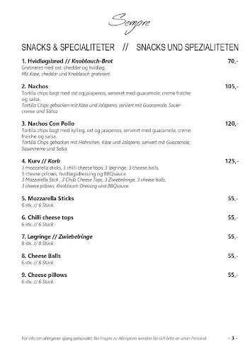 Sempre Pizzeria - Gastronomi og hotelvirksomhed