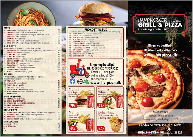 Opinii despre Håndværker Grill & Pizza în Greve - Gastronomi og hotelvirksomhed