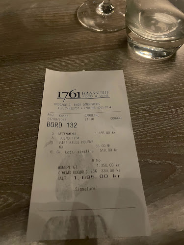 Opinii despre Brasserie 1761 în Sønderborg - Gastronomi og hotelvirksomhed