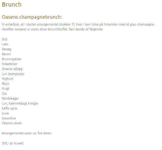 Oasen Mad & Oplevelser