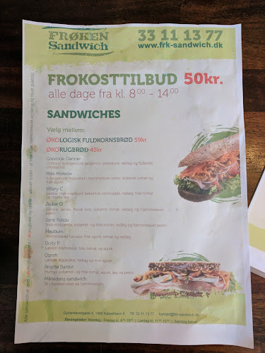 Opinii despre Frøken Sandwich în København - Gastronomi og hotelvirksomhed